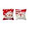 Glitzhome® Hooked 3D Santa & Snowman Throw Pillow Set